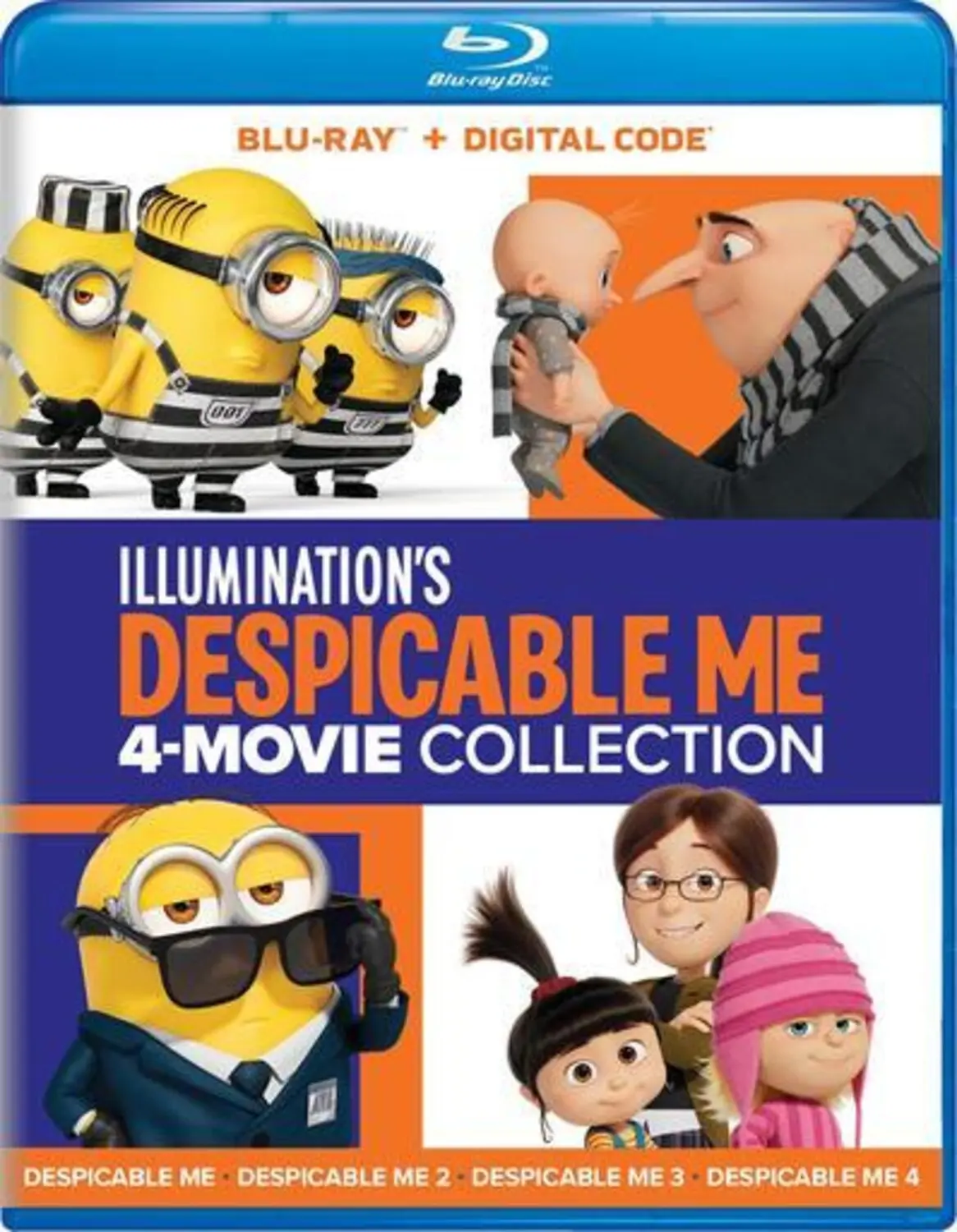 Despicable Me 4-Movie Collection  [BLU-RAY MOVIE] Boxed Set,