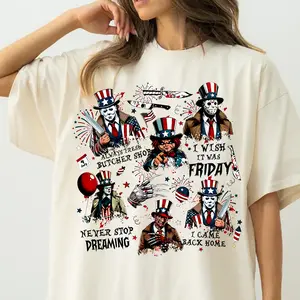 Horror Movie Fourth Of July Shirt, Thug Life Killers Shirt, Independence Day Shirt, 4th of July America Shirt , Killing It Since 1776