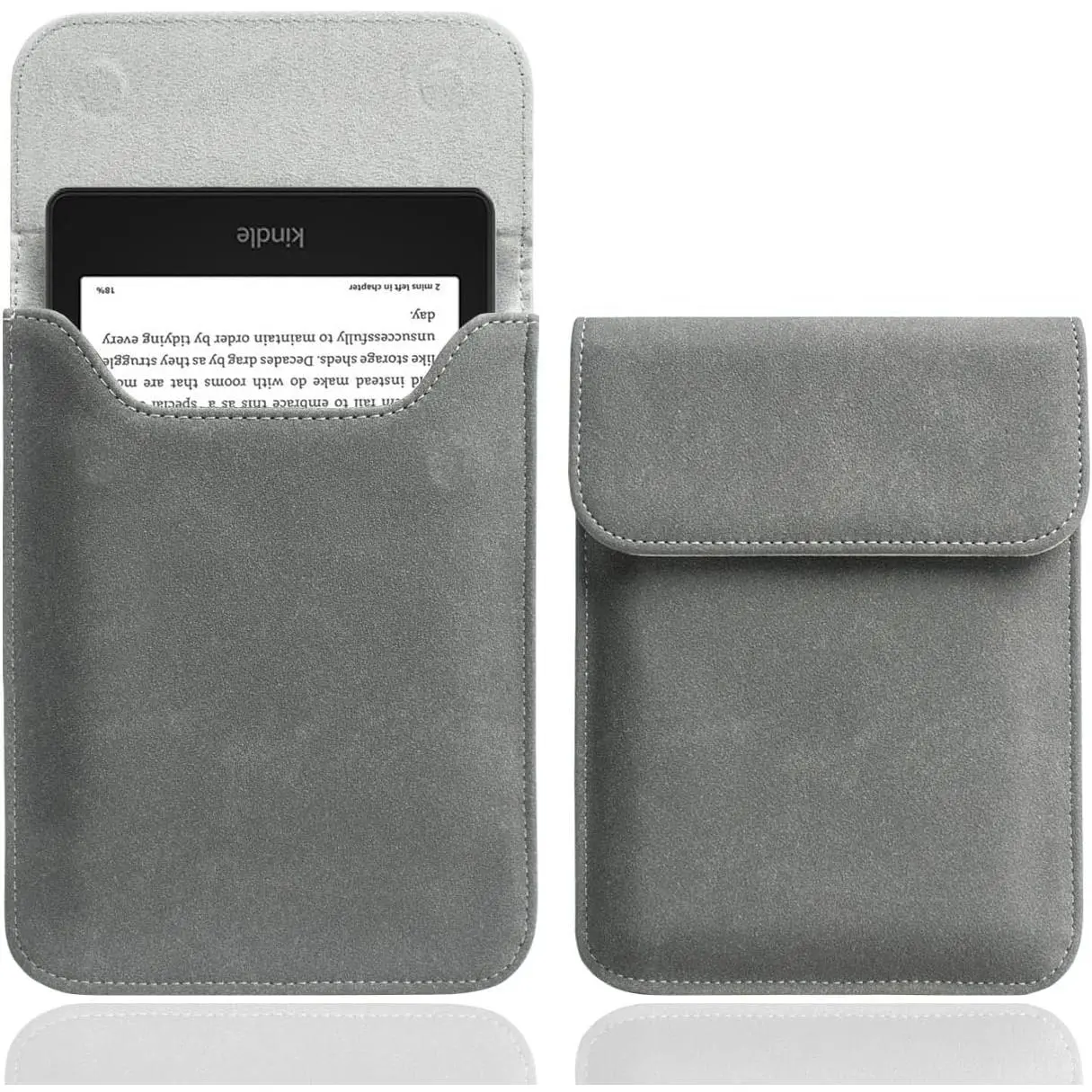 SQ-PCS004 Sleeve Case for 7" Kindle Paperwhite and Colorsoft Signature Edition, Protective Pouch Bag Case Cover for 6.8-inch Kindle Paperwhite 11th Gen (Gray)