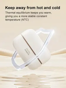 Magnetic QuickHeat Hand Warmer Mini - Portable Rapid Heating Pad for Hand Warming & Muscle Relief - USB Rechargeable with 6 Hours Battery Life