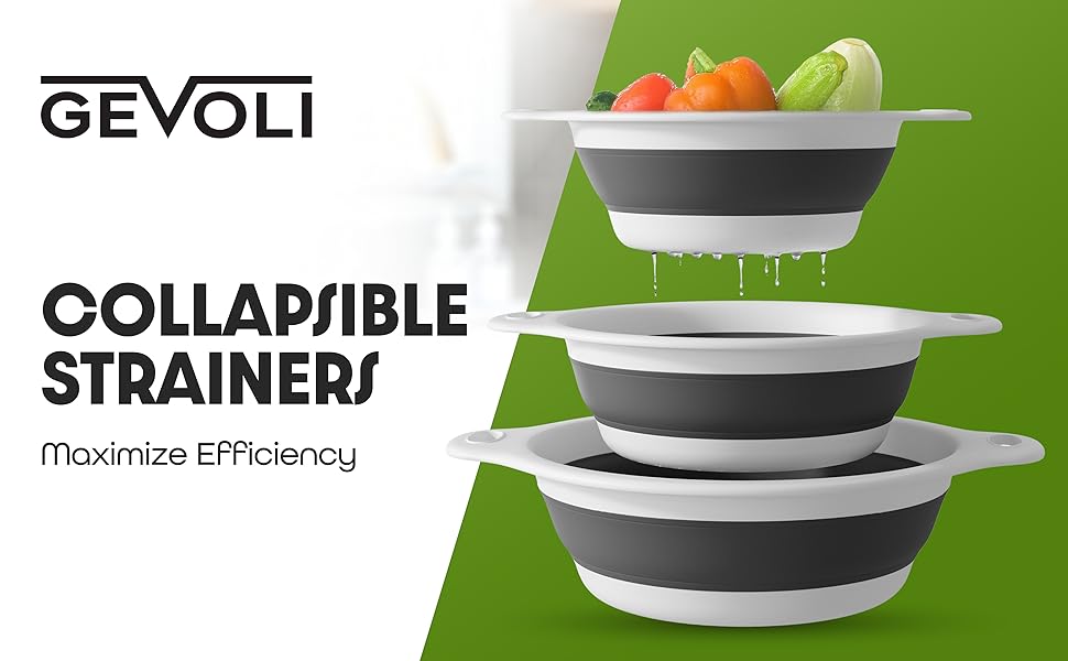 Collapsible colander with draining base
