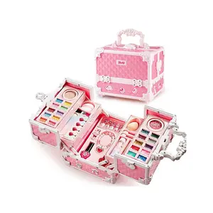 Kids makeup for little girls 49 PCs washable makeup kids real girls makeup with cosmetic case, birthday gifts Halloween decoration