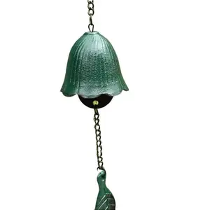 Cast Iron Wind Chime Bell - Traditional Japanese Design with Durable Weather-Resistant Finish & Melodic Tone - Easy to Hang Indoors or Outdoors Garden Decor Patio