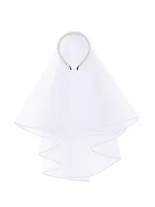 Elegant Pearl Headband Veil for Brides, Perfect Wedding Party Accessory wedding veil