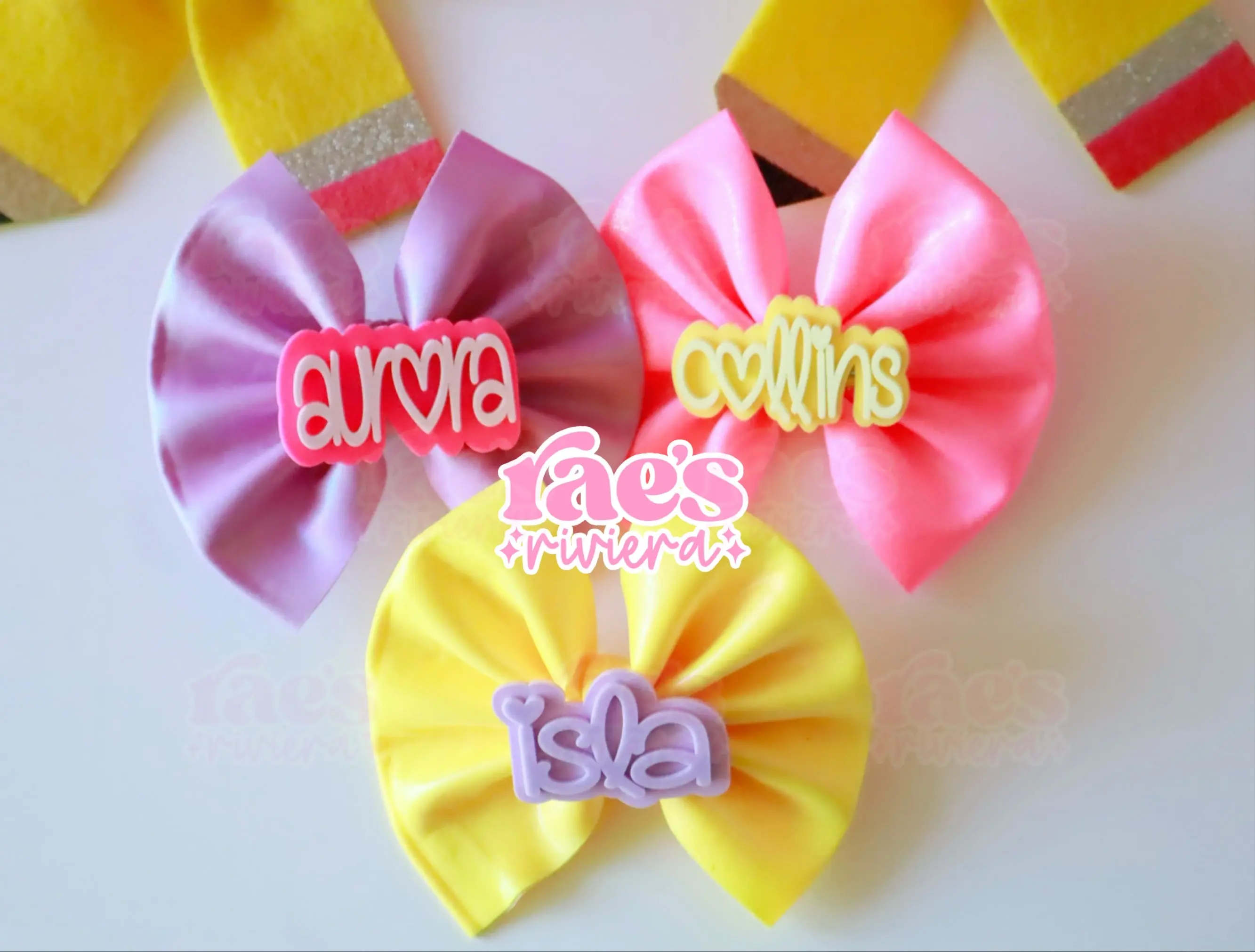 First Day Name Hair Clip Collection WS