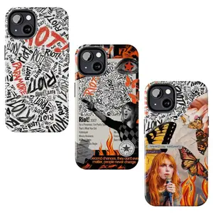Riot Paramore phone case, compatible with iPhone 17/16/15/14/13/12/11 Pro Max/Plus and Samsung Galaxy S23FE/22/23/24/25, rock band themed, a perfect fan gift.