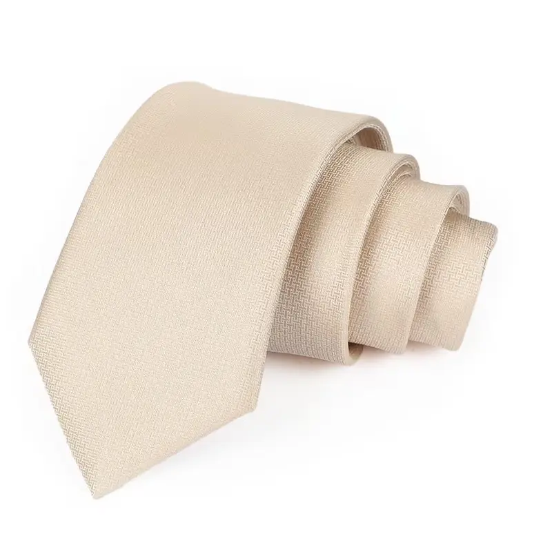 Men's Classic 8cm Slim/Regular Width Silk-Like Formal Necktie, Adult Small Geometric Tie Design for Weddings, Business, Ceremony, Birthday