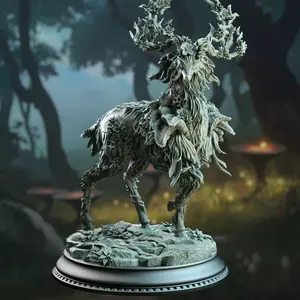 Gwynevel Noble Forest Spirit 3D Printed Figurine - Collectible 3D-Printed Miniatures, DM Stash Home Decor Statue, Collectible Miniatures