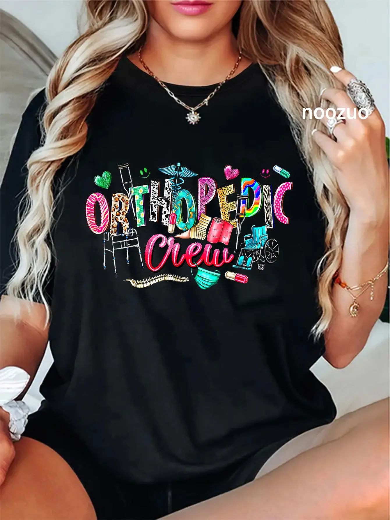 100% Cotton Retro Orthopedic Crew Surgeon Ortho Nurse RN Nursing Student T-Shirt