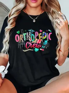 100% Cotton Retro Orthopedic Crew Surgeon Ortho Nurse RN Nursing Student T-Shirt
