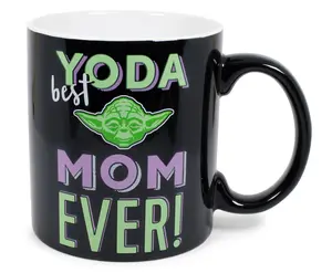 Star Wars "Yoda Best Mom Ever" Ceramic Mug | Holds 20 Ounces | Toynk Exclusive