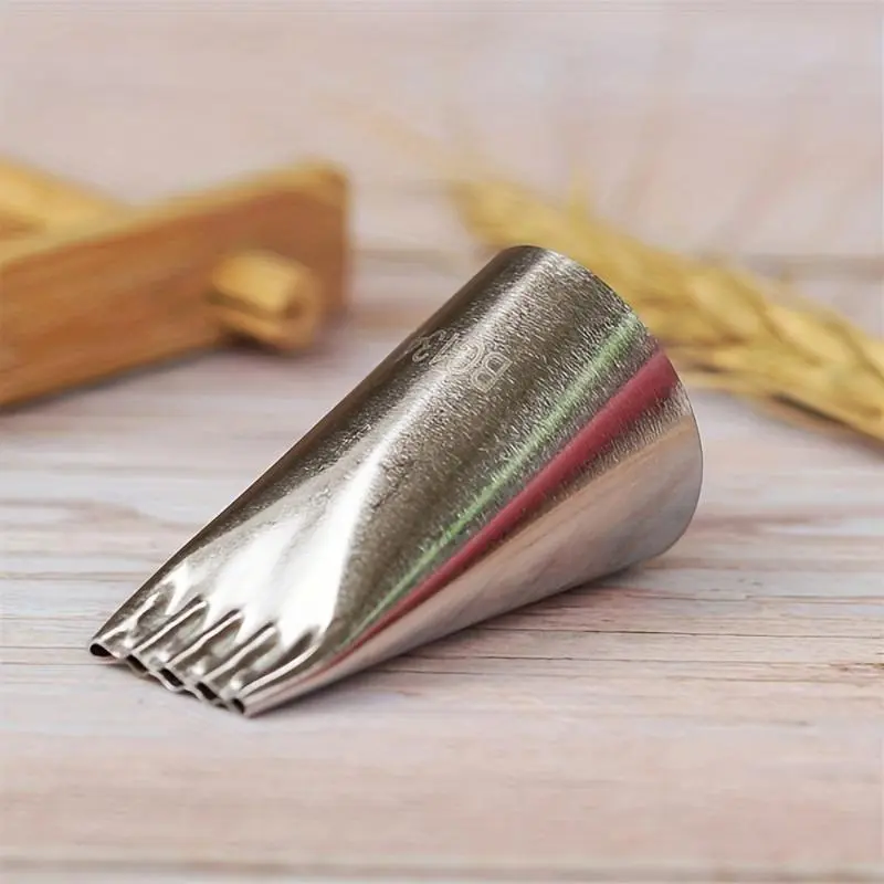 1pc, Piping Tips Set For Cake Cupcake Decorating, Stainless Steel Icing Piping Nozzles, Decorating Tips Pastry Tips Frosting Tips For Cream Rose Flower Meringue Cookie Decoration, Baking Tools, Baking Supplies, Kitchen Gadgets
