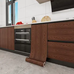 Peel and Stick Wood Grain Wallpaper,Removable Wood Contact Paper, Easy to Install Self-Adhesive Decorative Vinyl Film Wall Paper, Durable for Furniture Covering,Modern Farmhouse Wood Wallpaper