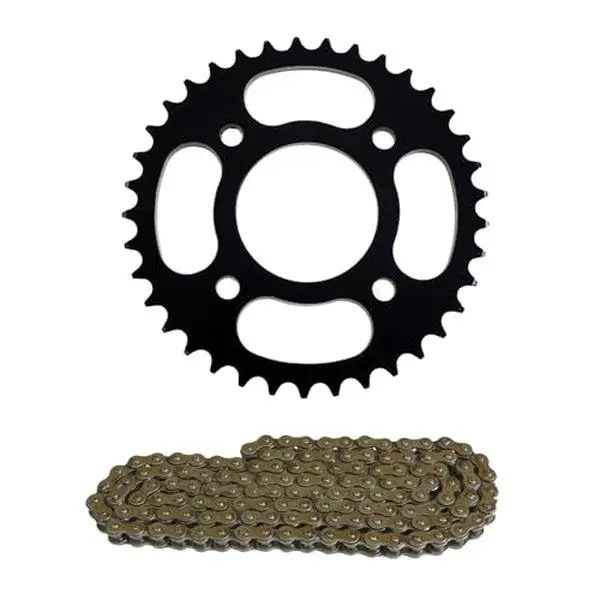 420 37T Motorcycle Rear Chain Sprocket with 132 Links Chain for Pit Dirt Pocket Mini Bike ATV UTV Quad Go Kart Moped Drift Trike Buggy Scooter Razor TaoTao Kazuma Sunl Roketa 110cc 125cc 150cc 200cc