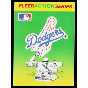 Los Angeles Dodgers 1990 Fleer Action Series Team Stickers #NNO