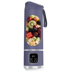 Portable Electric Blender, 500ML Blenders for Shakes and Smoothies | 12-Blade USB-C Rechargeable Blender, With Safety Lock, BPA-Free Travel Cup, Sports Portable Protein Shake Blender for Gym Fitness
