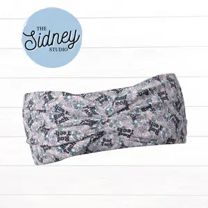 The Sidney Studio Rad Tech Radiology Floral Wide Twist Headband for Women Soft Double Brushed Polyester Stylish Practical Hair Accessories
