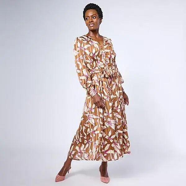 C. Wonder  C Wonder Pintuck Chiffon Dress