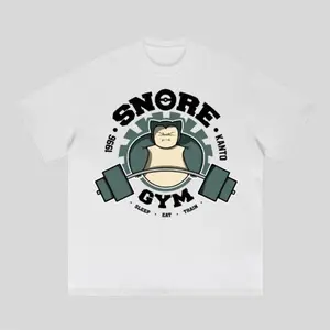 😴 [Graphic Hoodie]Vintage Snorlax Gym Tee With Snore Graphic Unisex Anime Streetwear For Men And Women Casual Short Sleeve Everyday Outfit Fans Lovers Collectors Meme Statement Trendy Humor Cool Fun Playful Graphic Shirt