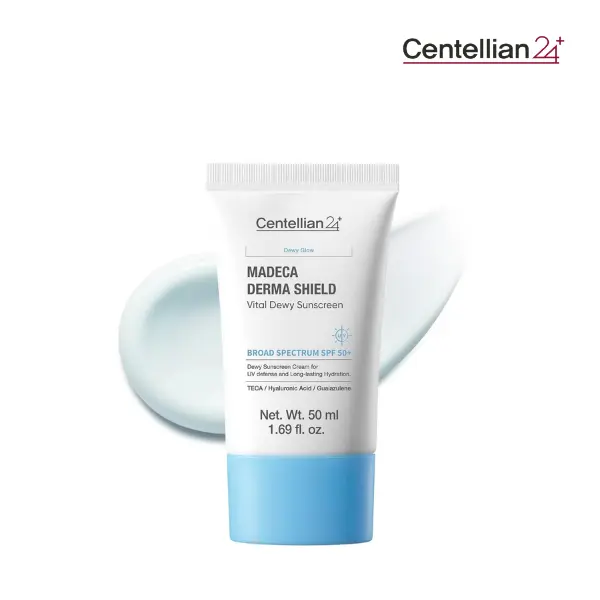 [NEW] [Centellian24] Derma Shield Vital Dewy Sun Cream (OTC) 50ml | Lightweight Melting Essence Formula | Daily Hydrating, Soothing & UV Protection with Cica & Moisture Boost | Korean Skincare