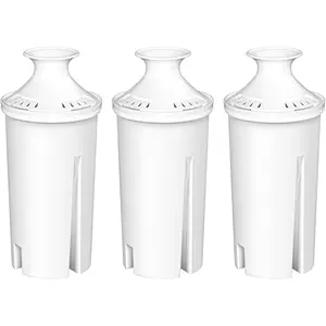 3-Pack Water Filter Replacements for Brita Water Pitchers and Dispensers, NSF 53&42 Certified to Reduce Cadmium, Mercury, Copper, Zinc, , Lasts 2 Months or 40 Gallons