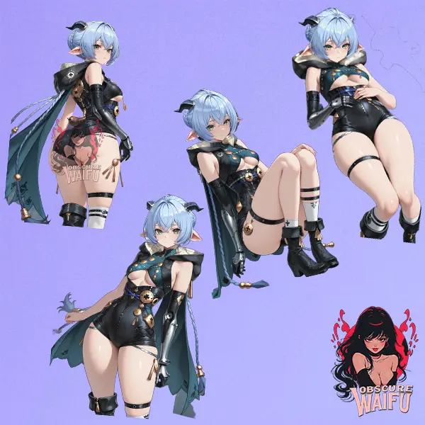 Lucia Elowen - Zenless Zone Zero (ZZZ) Waifu Sticker - 4 Pack