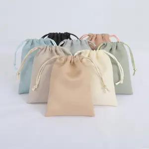 10pcs Silk Satin Drawstring Pouches Jewelry Packaging for Cosmetic Christmas Party Decoration Wedding Favor Candy Gift Bags