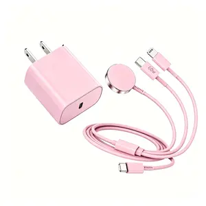 3 in 1 For Apple Watch Charger, Multiple USB C Cable Magnetic iWatch Charger Fast Charging Cord 6FT for Apple Watch Ultra/SE/SESeries 10/9/8/7/6/5/4/3,iPhone 16 15 14