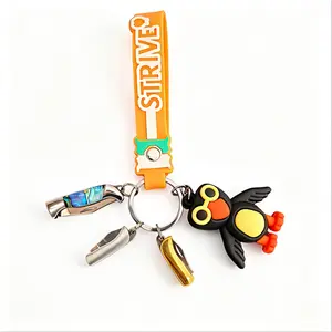 Lightweight Stainleess Steel Small Keychain kit with 3PCS MinI Tiny Pocket Knife as Utility Tool for Package Opening