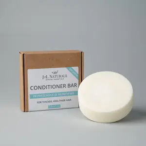 J&L Naturals Sulfate-Free Conditioner Bar (Duo) for Thicker, Healthier Hair - Nourishing Formula, 20g