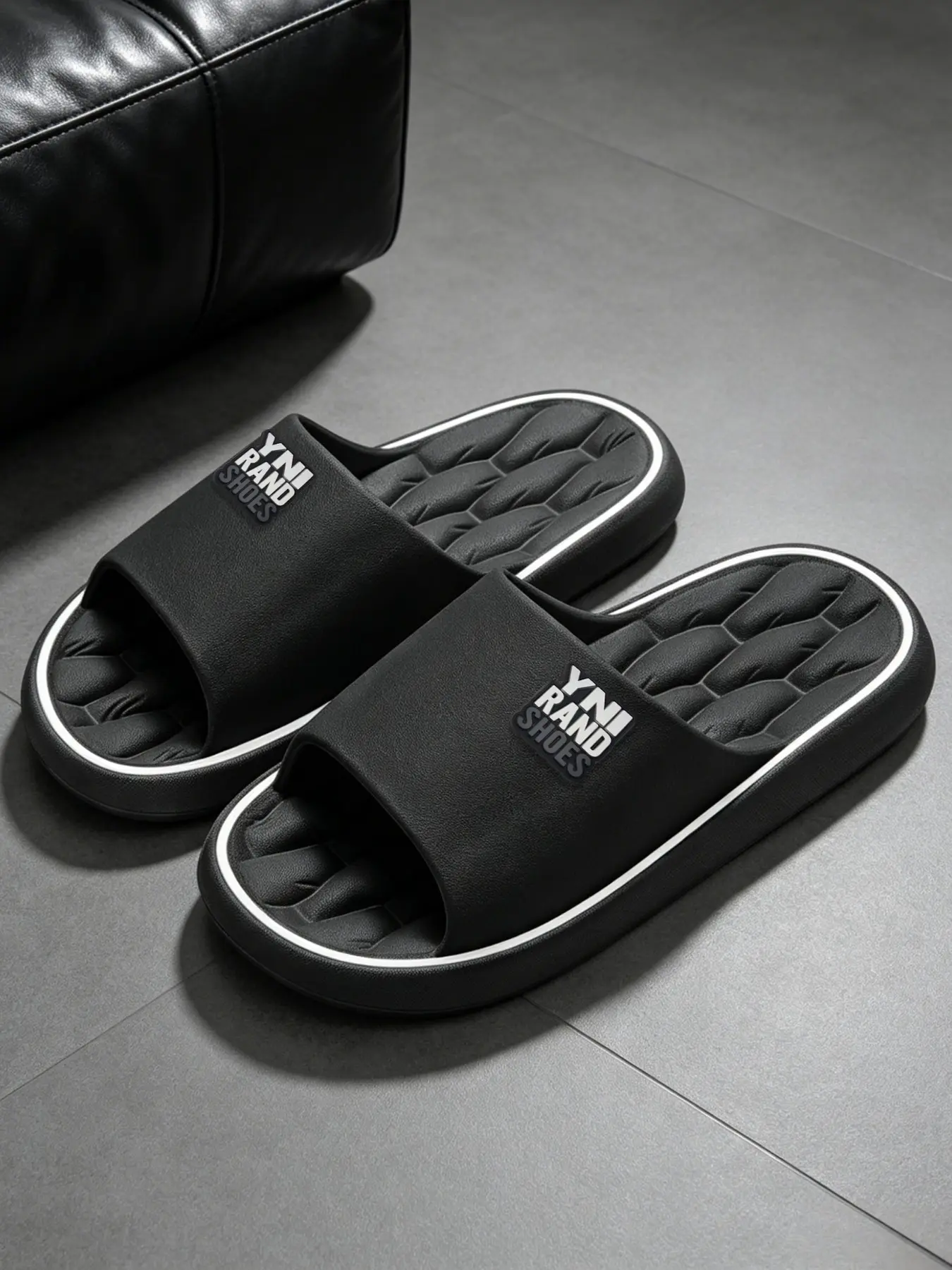 Men Women Eva Open Toe Slide Slippers, Non Slip Soft Pillow, Home Bathroom Sandals, Fashion Style, Medium Width, Runs Small, Breathable Slippers