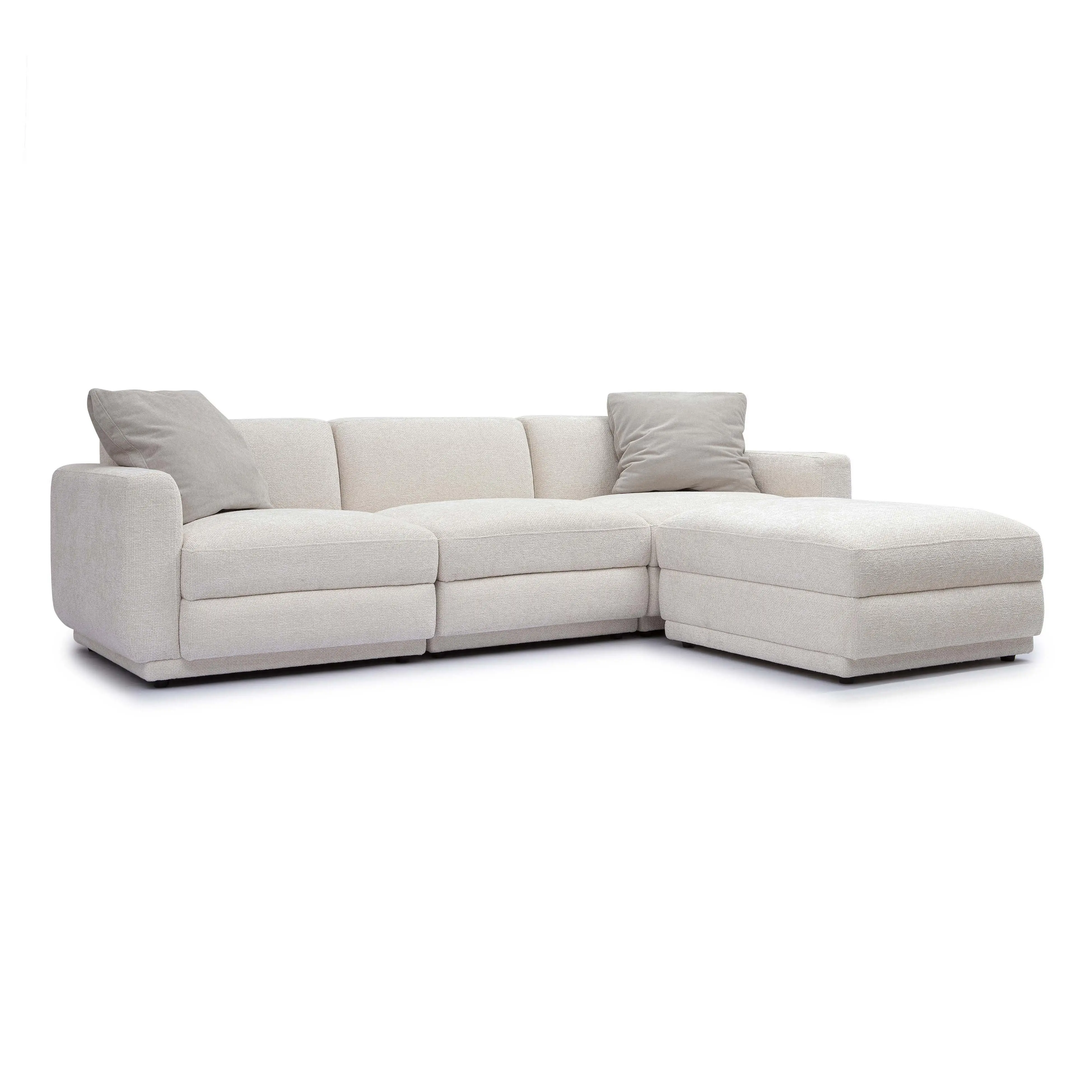 Perry 4-Piece Cream Performance Chenille Modular Sectional Perry 4-Piece Cream Performance Chenille Modular Sectional