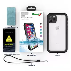 (Black) Waterproof Slim Life Proof Plastic TPU Case for iPhone 13 Pro Max (6.7") Built-in Screen Protector Shockproof Dustproof Heavy Duty Full Body Protective Case