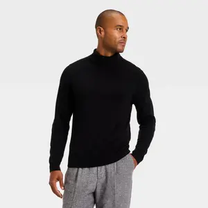 Men's Turtleneck Sweater - Goodfellow & Co Black S