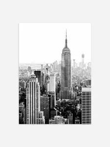 New York Skyline Poster Poster No Frame Decor Home, Kitchen, Garden, Living Room, Office