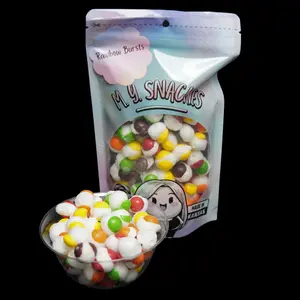 Rainbow Bursts (Freeze Dried Colorful Fruit Candies) Variety Gummy Mix Sweet