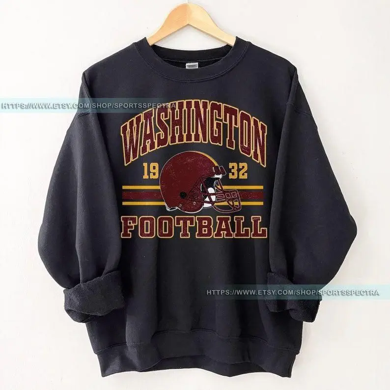 Washington Football Vintage Sweatshirt T-Shirt, Washington Crewneck Commander Sweatshirt, Washington Fan Gift, Washington T-Shirt