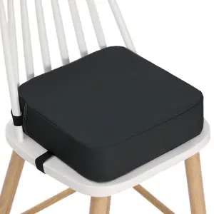 Toddler Booster Seat for Dining Table, Waterproof Booster Seat for Kitchen Chair, with Adjustable Straps, Portable Increasing Cushion at Home or Going Out, Non-Slip