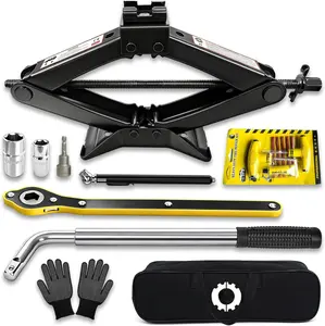 Jack, Scissor Jack,  Jack Kit 3 Ton (6614 lbs),  Tire Kit with Lug Wrench,Suitable for Sedan, Coupe, SUV, MPV and