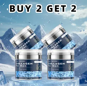 【BUY 2 GET 2】Collagen Men's Anti-Aging Wrinkle Cream, Men's Face Moisturizer Cream 50g, Skin Firming and Tightening Lotion, Firming Hyaluronic Acid Moisturizer Moisture Hydrating Moisturizing east moon men