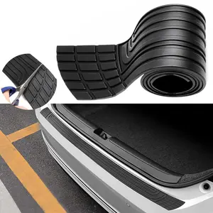 JOYTUTUS Car Rear Bumper Protector,Car Trunk Protection Strip,Rear Bumper Protector Guard Rubber,Universal Anti-Scratch Trunk Bumper Guard,for Most Car