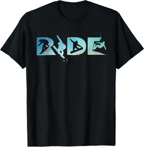 RIDE Snowboarding Funny Snowboard Snowboarder Gift Men Boys T-Shirt