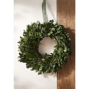 Ruscus + Olive Wreath