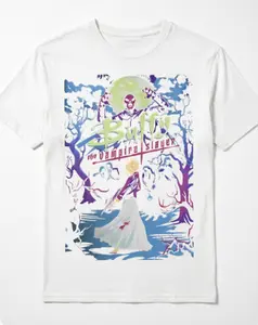 Slayer Style Tee: Buffy vs Vampire Graphic for Fans of Strong Female Heroes