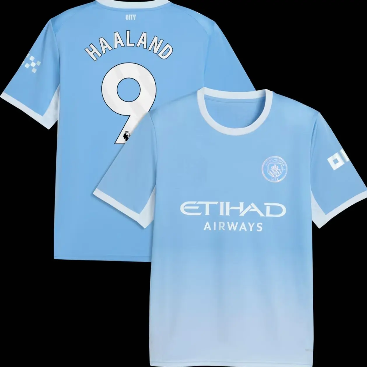 Unisex Soccer/Football Manchester City Team Erling Haaland #9 Laliga 2026/27 Home Replica jersey - Light Blue 0W