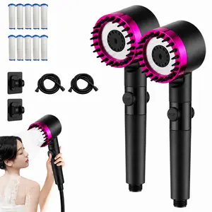 Portable Handheld Filtered Shower | Adjustable On/Off | 3 Spray Modes | High Pressure | 1.5m Flexible Hose | Cleans Skin, Baths Dogs, Rinses Fish Tanks | 4 Piece Complete Set