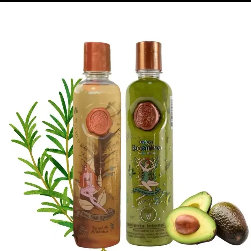 Ritual Botanico Oil Control Shampoo & Intensive Treatment Plex 2 Pack for Damaged Hair with Rosemary Eucalyptus & Banana Avocado Argan Ingredients