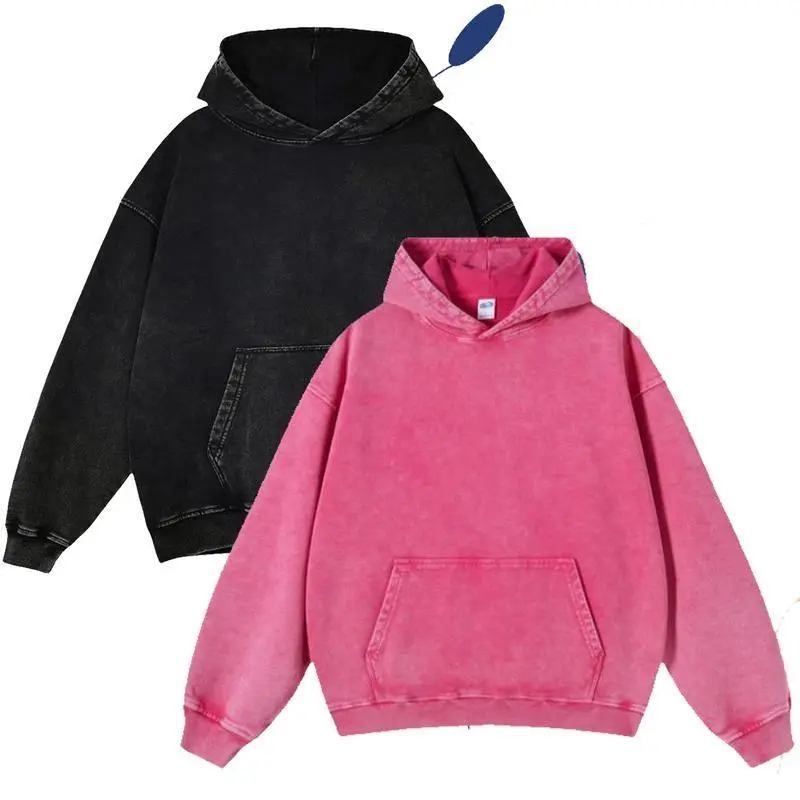 2 Pack 3 Pack shirt Acid Wash Hoodie Oversized Vintage Hoodie Unisex Heavy Weight Y2k classic Hoodie Distress Hoodies Couples Funny Graphic Print Sweatshirt Pullover Unisex Gift for Birthday Valentine's Day