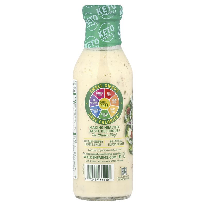Walden Farms Bac'n Ranch Dressing, 12 fl oz (355 ml)