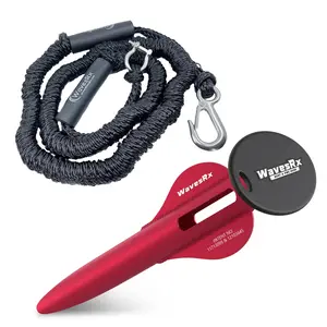 WAVESRX 12'' ALUMINUM BEACH ANCHOR + ANCHORMATE BUNGEE LINE (7'-25')